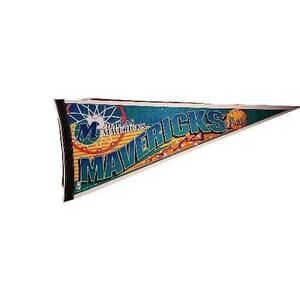 Dallas Mavericks Slam Dunk NBA Vintage Felt Pennant, 12" x 30"